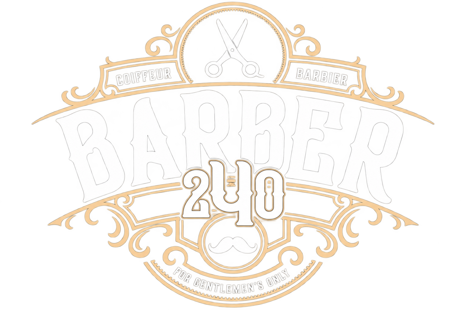 Barber en plein travail sur une coupe degradee